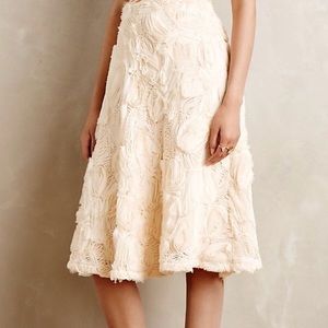 Anthropologie HD in Paris Tufted Blossom Skirt